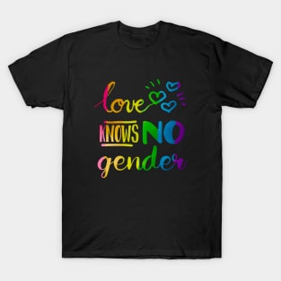 Love Knows No Gender LGBT Pride T-Shirt